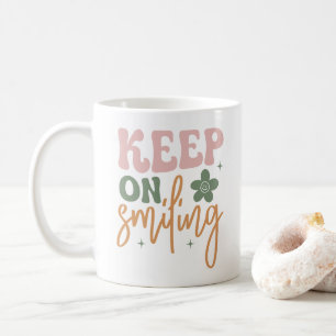 Mug Continuez À Sourire Citation Inspirationnelle