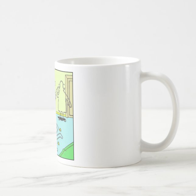Mug Contour à la craie Cadeaux drôles de police et obj (Droite)