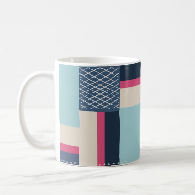 Mug Contour géométrique simple : Bloc de couleur (Gauche)