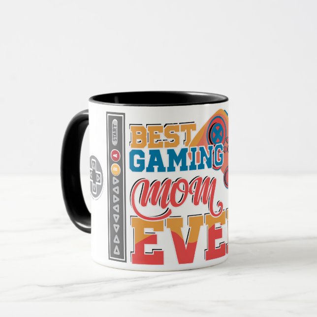 Mug Contra Cheat Code Meilleur Jeu Maman Café (Devant gauche)
