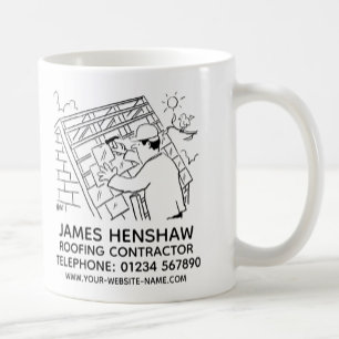 Mug Contracteur de toiture ou de toiture Promotionnel