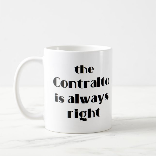 Mug contralto a toujours raison (Gauche)