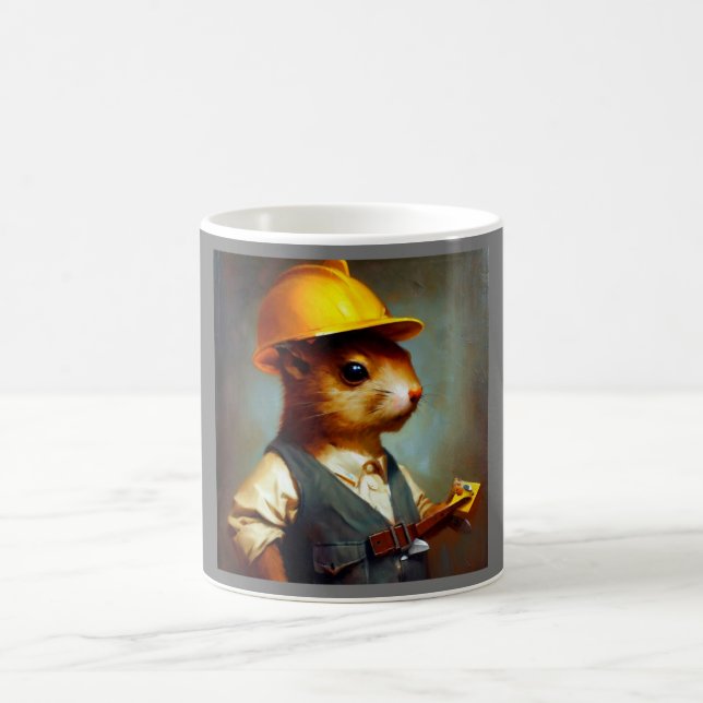 Mug Contremaître de construction d'écureuil (Centre)