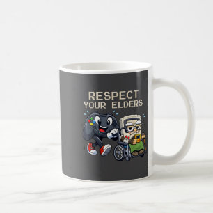 Mug Contrôle de jeu Respectez Vos Aînés Rétro Drôle de