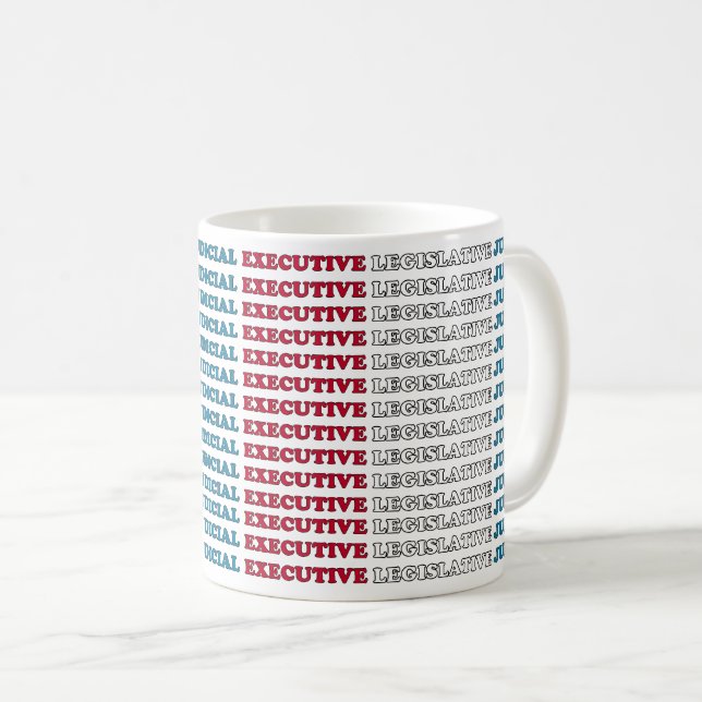 Mug Contrôle et équilibrage aux États-Unis (Devant droit)