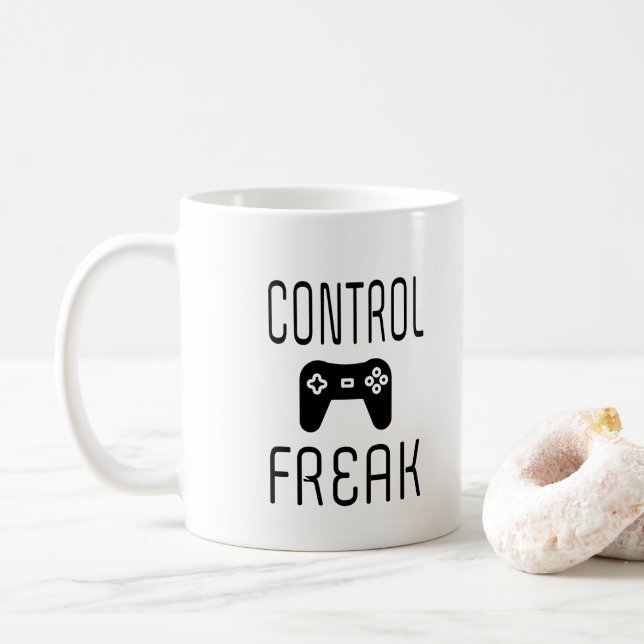 Mug Contrôler le jeu vidéo Freak Gamer (Avec donut)