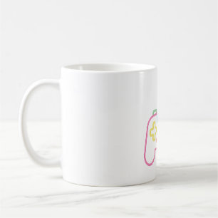 Mug Contrôleur de console de jeu Faux Neon Gamer