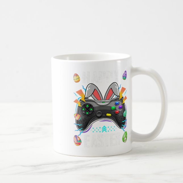 Mug Contrôleur De Jeu Avec Bunny Ears Drôle Easter Vid (Droite)