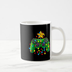 Mug Contrôleur de jeu Feux d'arbre de Noël Gamer Boys
