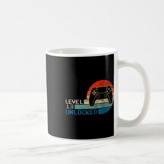 Mug Contrôleur de jeu vidéo déverrouillé niveau 13 Ann (Droite)