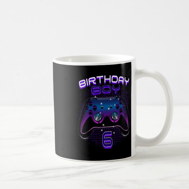 Mug Contrôleur de jeu vidéo garçon 6 Gamer 6e annivers (Droite)