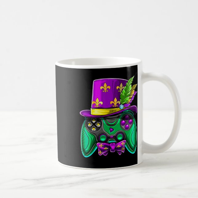 Mug Contrôleur de jeu vidéo Mardi Gras Jester Casquett (Droite)