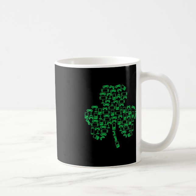 Mug Contrôleur de jeu vidéo Shamrock Irish Gamer St Pa (Droite)