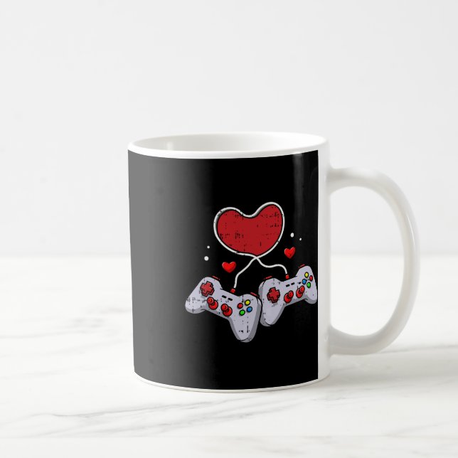 Mug Contrôleur de jeu vidéo Valentines Jour Cool Jeu G (Droite)