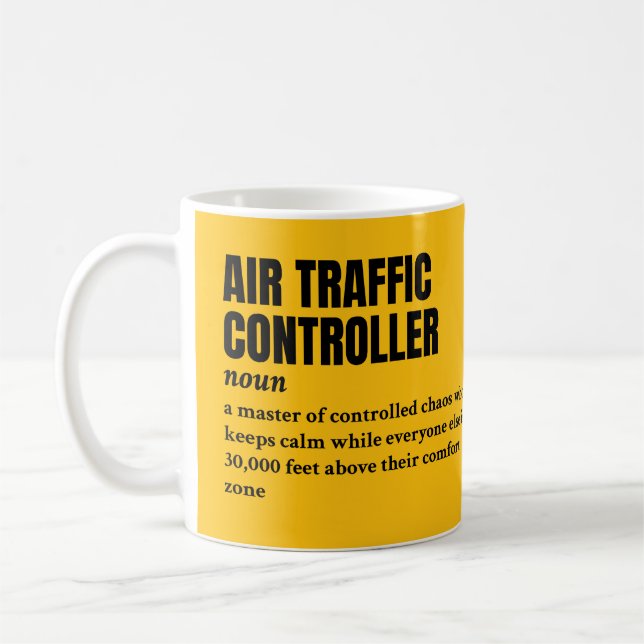 Mug Contrôleur de la circulation aérienne - Café amusa (Gauche)