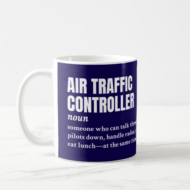 Mug Contrôleur de la circulation aérienne - Définition (Gauche)