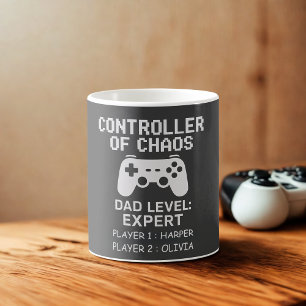 Mug Contrôleur du Chaos Gamer Personnalisé Papa