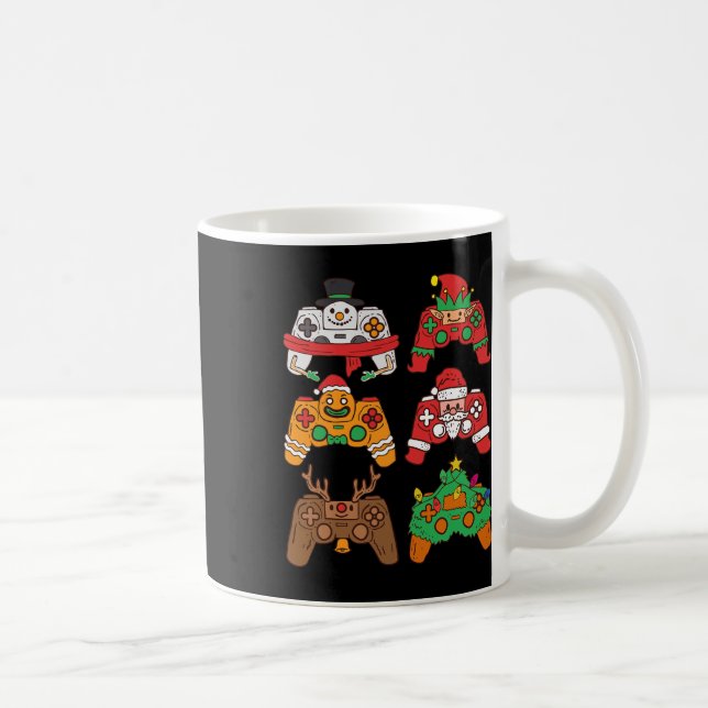 Mug Contrôleurs de jeu pour garçons et enfants de Noël (Droite)