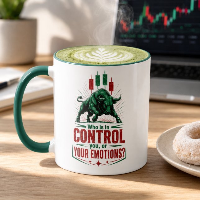 Mug Contrôlez Vos Émotions Taureau Conception de Menta (Créateur téléchargé)
