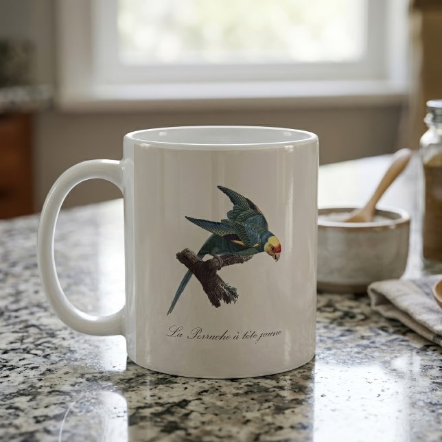 Mug Conure de Caroline, Conuropsis carolinensis (Carolina parakeet, Conuropsis carolinensis. Coffee Mug)