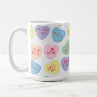 Mug Conversation de la Saint-Valentin Coeurs de bonbon