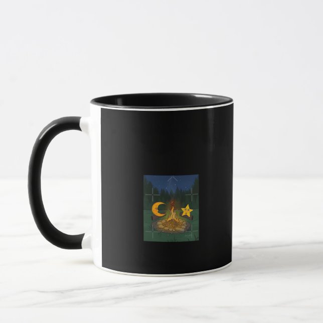 Mug Conversation Entre La Lune Graphique (Gauche)