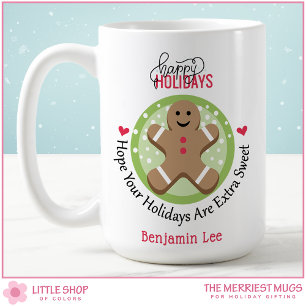 Mug Cookie de Noël personnalisé en pain d'épices