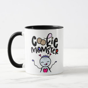 Mug Cookie Momster, dessiné à la main