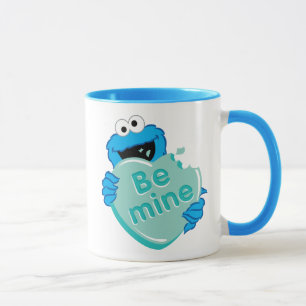 Mug Cookie Monster "Be Mine" Candy Saint-Valentin