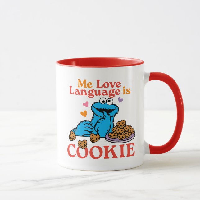 Mug Cookie Monster | Citation de la Saint Valentin (Droite)