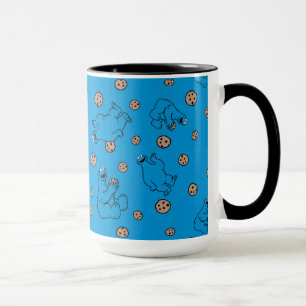 Mug Cookie Monster et Cookies Motif bleu