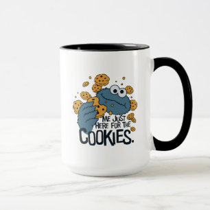 Mug Cookie Monster   Je suis juste ici pour les cookie