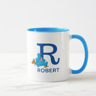 Mug Cookie Monster Manger Cookies Nom et monogramme R