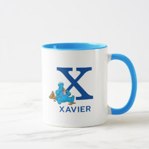 Mug Cookie Monster Manger Cookies Nom et monogramme X