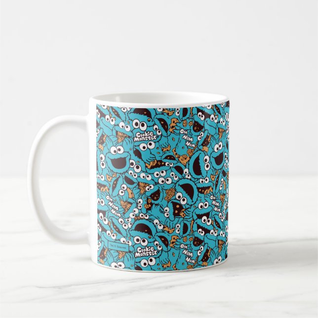 Mug Cookie Monster | Modèle Nom Nom Nom (Gauche)