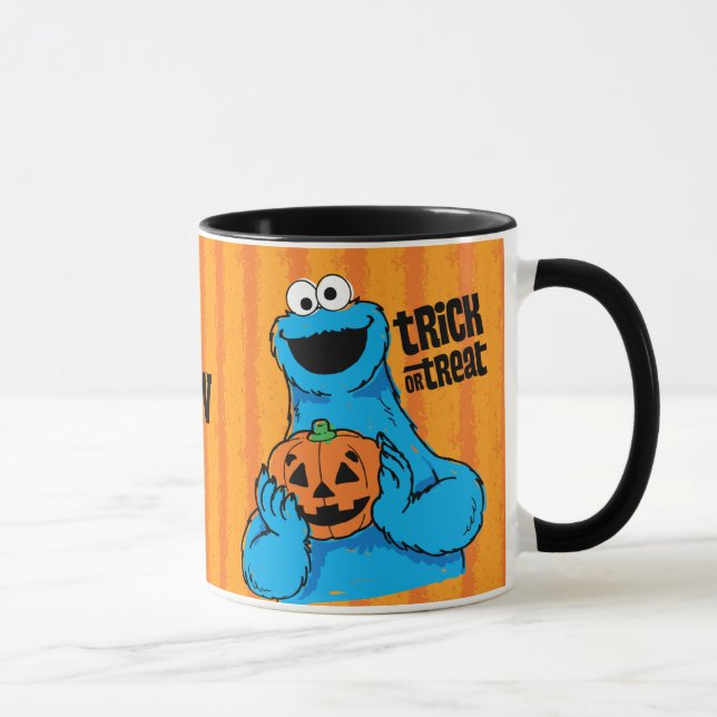 Mug Cookie Monster - Trick Or Treat | Ajoutez votre no (Droite)