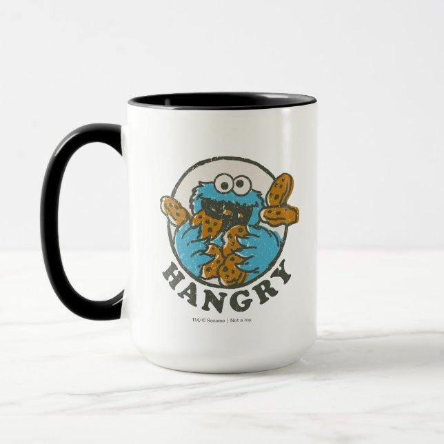 Mug Cookie Monster vintage | Affamé (Gauche)