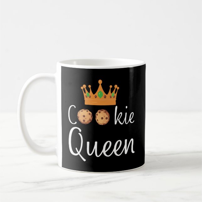 Mug Cookie Reine Couronne pour les femmes Amateurs de  (Gauche)