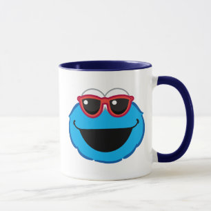 Mug Cookie  Visage Souriant avec des Lunettes de Solei