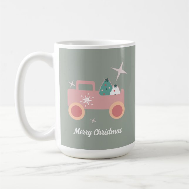 Mug Cookies de Noël Groovy Camion Vintage  (Gauche)