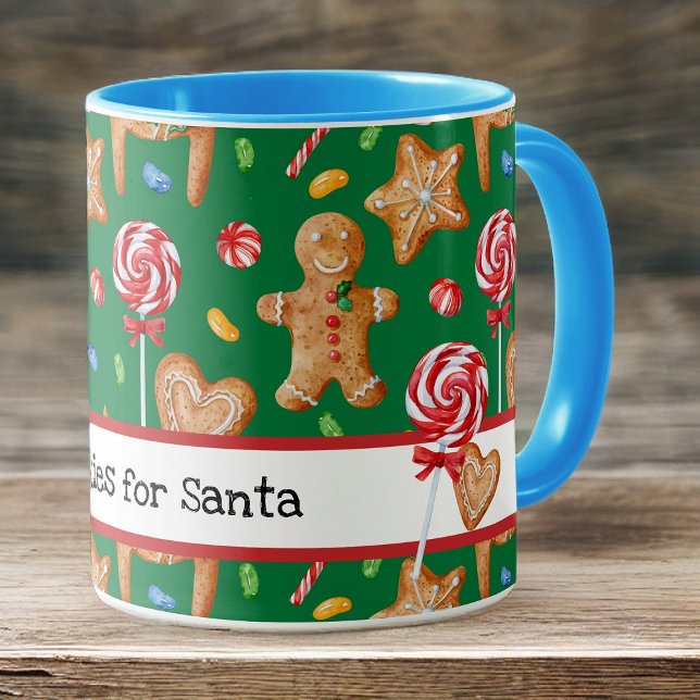 Mug Cookies de Noël pour le Père Noël Vert (Créateur téléchargé)