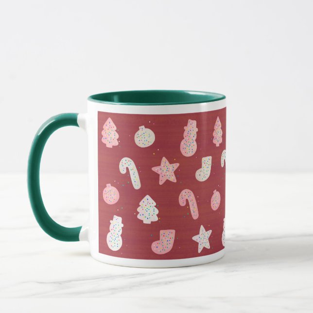 Mug Cookies de Noël Rouge (Gauche)