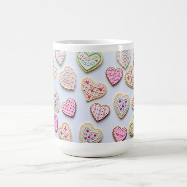 Mug Cookies en forme de coeur pour la Saint-Valentin   (Centre)