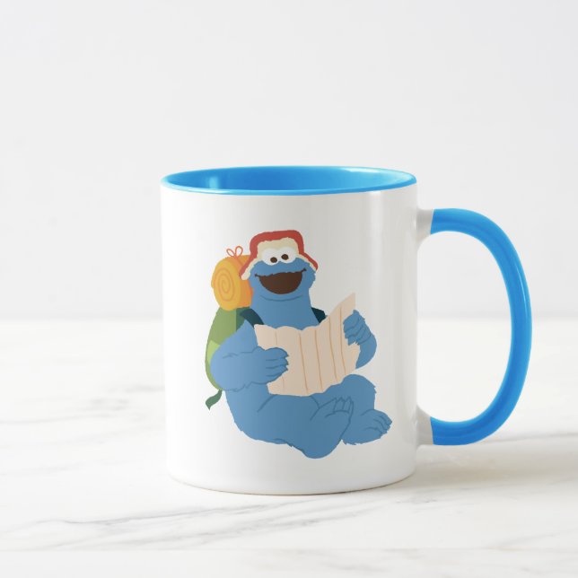 Mug Cookies Monster Lire Une Carte (Droite)