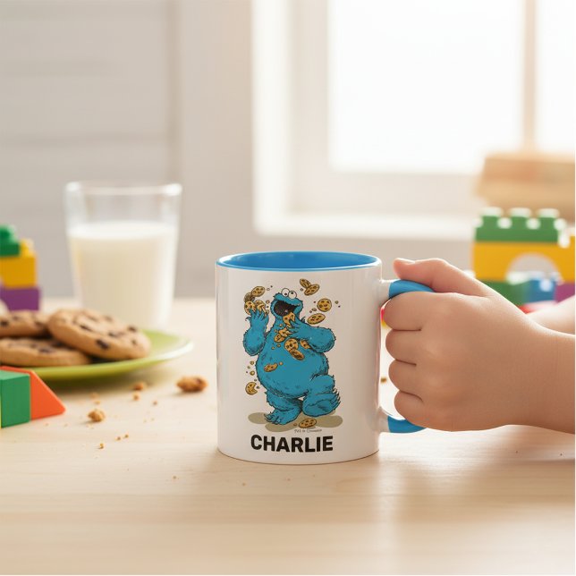 Mug Cookies personnalisés : le monstre des cookies a d (Créateur téléchargé)