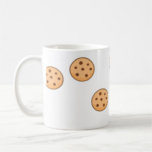 Mug cookies sur blanc
