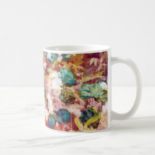 Mug Cool, art tendance de motif fleuri romantique
