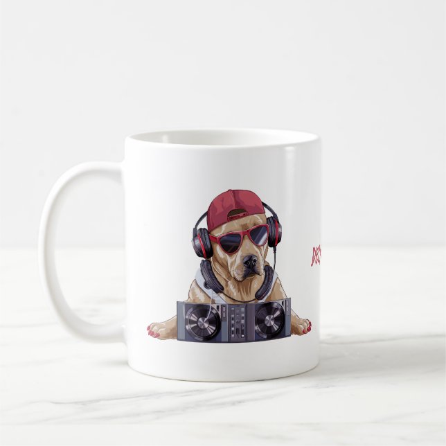 Mug Cool Beats Canine DJ (Gauche)