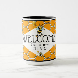 Mug Cool Bienvenue À Notre Café Bee Hive