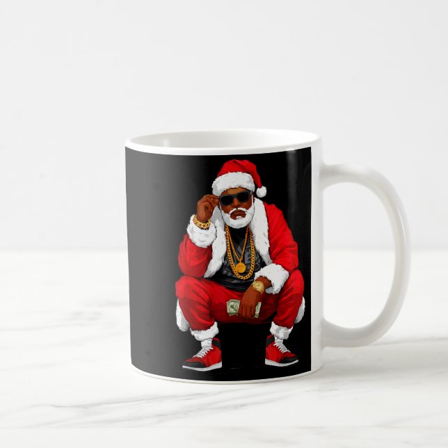 Mug Cool Black Man Santa Claus Christmas African Ameri (Droite)